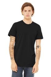 BELLA+CANVAS® Unisex Heather CVC Short Sleeve Tee - Solid Black Blend - XS